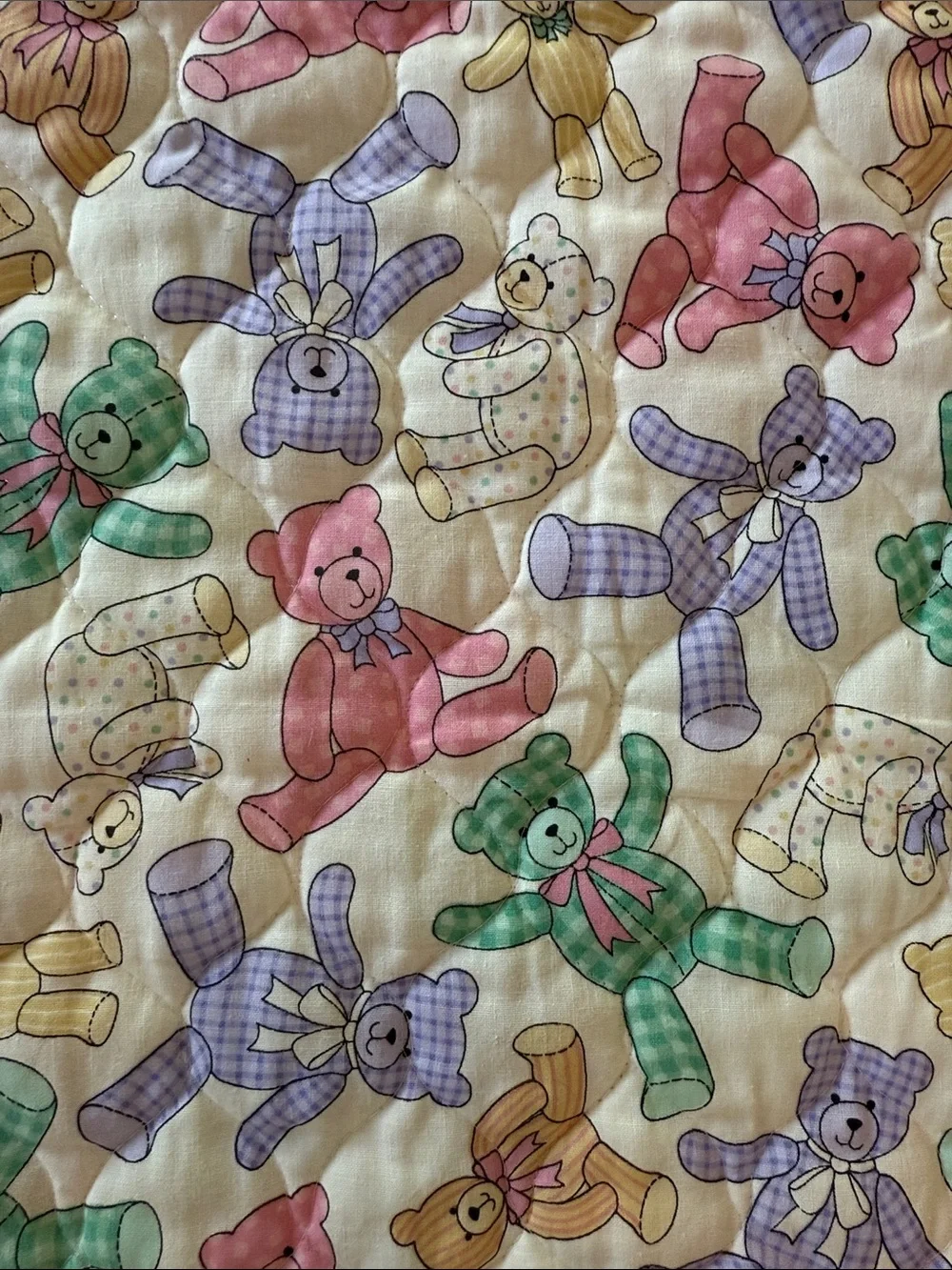 Vintage VIP Cranston Print Works “Cheater” Quilt Print Teddy Bears Panel Only